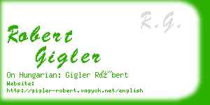 robert gigler business card